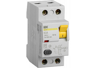 УЗО IEK ВД1-63 2Р 63А 300мА (MDV10-2-063-300) 618