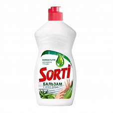 Жидкое средство для мытья посуды SORTI (СОРТИ) Бальзам Алоэ вера 450мл (735)