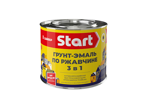 Грунт-эмаль по ржавчине 3 в 1 СТАРТ голубая (0,8кг)
