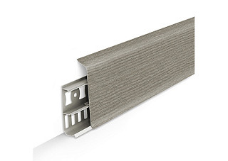 Плинтус напольный с кабель-каналами 70мм 2,2м "Деконика", 263 Клен северный