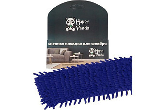 Насадка сменная для швабры HAPPY PAANDA HP-RM04BL лапша из микрофибры синий