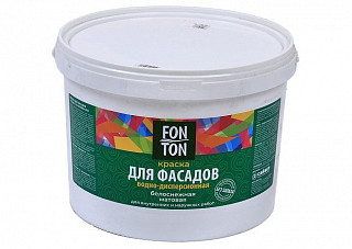 Краска  для фасадов FonTon белая (3,0кг)