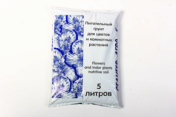 Грунт торфяной Селигер-Холдинг г.Тверь для цветов и комнатных растений (5,0л) (паллет 390)  