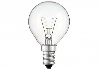 Стандартная лампа накаливания PHILIPS P45 40Вт E14 прозрачная