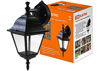 Светильник садово-парковый TDM 4060-02 четырехгранник, 60Вт, вниз, черный (0330-0022)