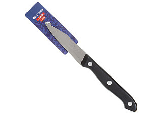 Нож кухонный Daniks, Классик, для овощей, нержавеющая сталь, 9 см, рукоятка пластик (239327) (027)