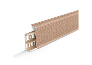 Плинтус напольный с кабель-каналами 70мм 2,2м "Деконика", 213 Дуб северный