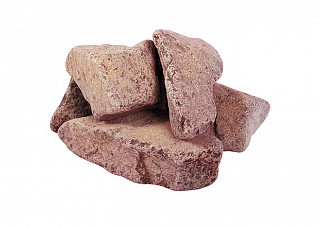 Камни для сауны Кварцит Банные штучки малиновый, обвалованный, в коробке (20,0кг) (33091)