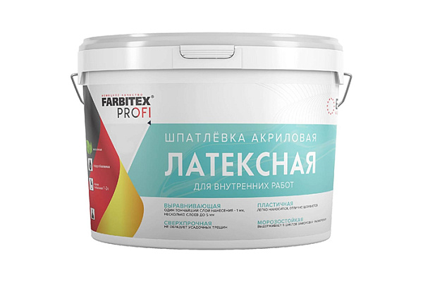 Шпатлевка FARBITEX PROFI акриловая латексная 8кг