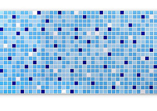 Панель ПВХ мозаика Микс синий 0,4х957х480мм (70с) (упак.10шт)