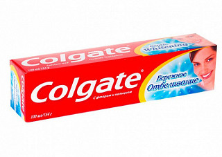 Зубная паста COLGATE (КОЛГЕЙТ) Бережное отбеливание 100мл (279)