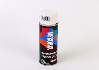 Эмаль аэрозольная DECORIX (0112-06/ 0142-06-DX) термостойкая белый (520мл)