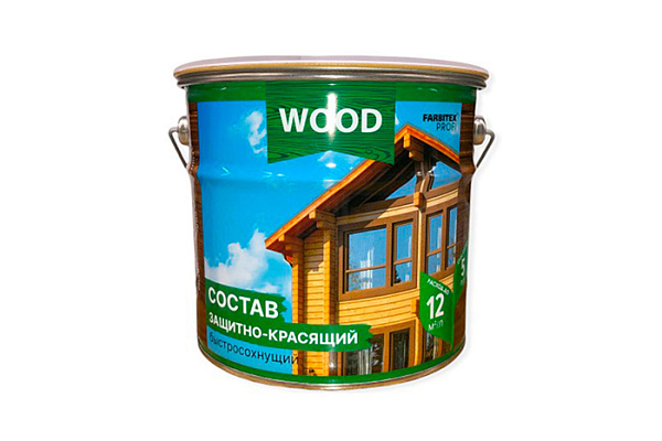 Состав защитно-красящий для древесины быстросохнущий FARBITEX ПРОФИ WOOD Каштан (2,7кг)