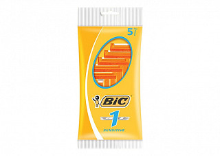 Станок бритвенный одноразовый BIC (БИК)-1 для чувствительной кожи 5шт (5010)