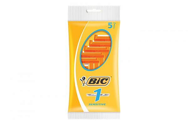 Станок бритвенный одноразовый BIC (БИК)-1 для чувствительной кожи 5шт (5010)