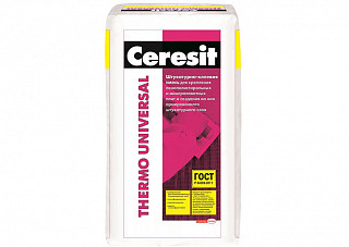 Штукатурно-клеевая смесь CERESIT Термо универсал 25,0кг (1804804)