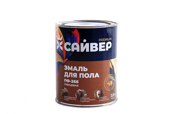 Эмаль ПФ 266 Сайвер желто-коричневая (0,8кг)