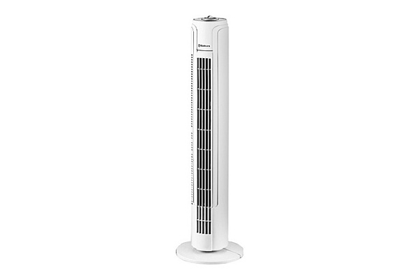Вентилятор-колонна напольный SAKURA SA-19W 45Вт, белый 