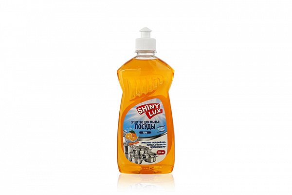 Жидкое средство для мытья посуды ShinyLux Апельсин 500мл (911)