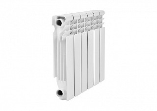 Радиатор алюминиевый SMART Install Easy One 350 6 секций (630Вт, 420x456x78мм, 4,44кг)