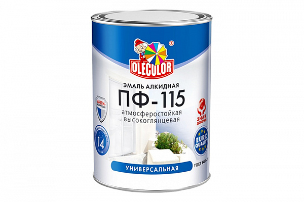 Эмаль ПФ 115 OLECOLOR салатный (0,8кг)