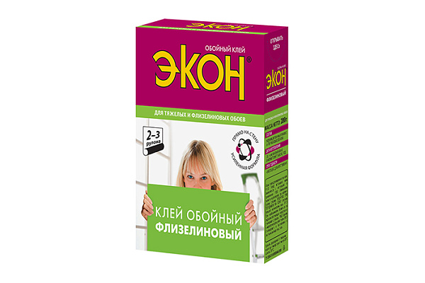 Клей обойный ЭКОН Флизелиновый 200гр (2077903)/24 