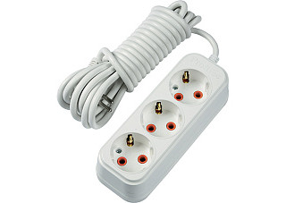 Удлинитель 5м 3гн. ProfiTec ST сет TURBO 3вх -5м с/з 1*BL (ABS-пласт) (1010300105)