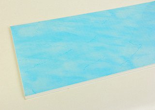 Панель ПВХ лакированная Мрамор голубой (2700х250мм)