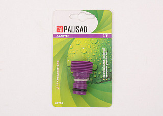 Адаптер PALISAD пластиковый внешняя резьба (3/4") (65750)