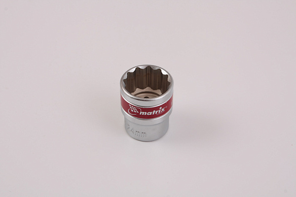 Головка торцовая MATRIX ,хромированная, 12-гранная 24мм (13693)