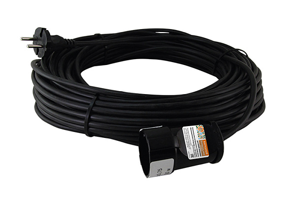 Удлинитель-шнур силовой TDM ПВС 1300 Вт б/з, 10м, штепс. гнездо Народный (1307-0201)