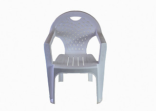 Кресло садовое пластмассовое М2608 белое