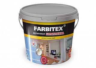 Шпатлевка FARBITEX акриловая для внутренних работ (9.0 кг)