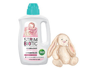 РАСПРОДАЖА Кондиционер для детского белья STRIMBIOTIC 1,0л (СБ005)*