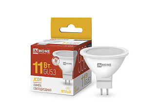 Лампа светодиодная IN HOME LED-JCDR-VC 11Вт 230В GU5.3 3000К 990Лм (341)