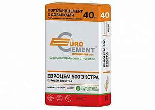 Цемент М-500 Евроцемент (Мордовия) (40,0кг)
