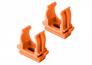 Крепеж-клипса для трубы ПНД 25 мм оранжевая TDM (0405-0123)