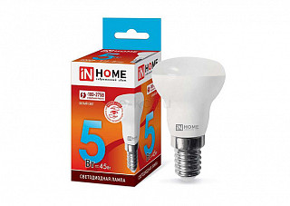 Лампа светодиодная IN HOME LED-R39-VC 5Вт 230В Е14 4000К 410Лм (852)