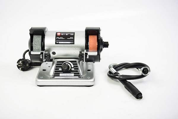 Заточная машина КАЛИБР ТЭ+ВГ-160 (160Вт, с гибким валом)