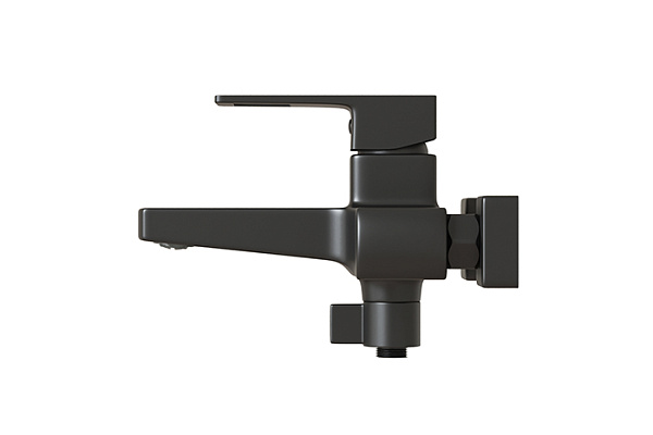 Смеситель для ванны 35k MIXLINE ML34-01 Solo Black (Латунь, Картридж 35мм)