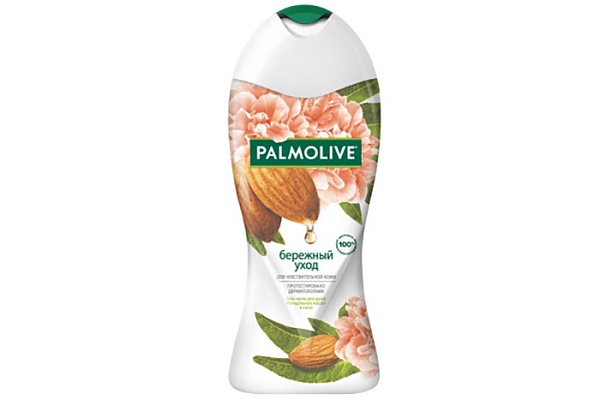 Гель для душа PALMOLIVE (ПАЛМОЛИВ) Бережный уход с Миндальным маслом 250мл /12 (033)