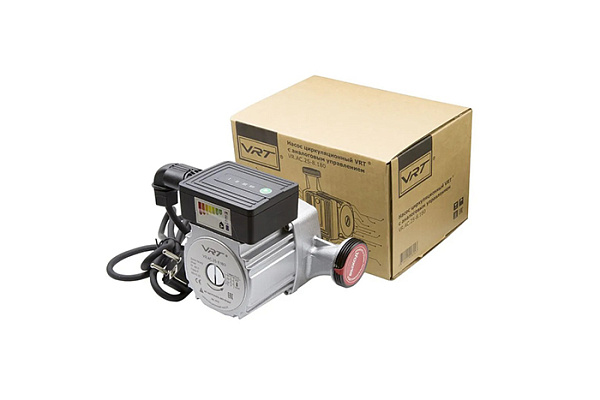 Насос циркуляционный VRT VR.АC.25-8.180, 5-63 Вт, энергосберегающий с гайками (243)