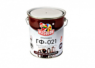 Грунтовка ГФ 021 OLECOLOR красно-коричневый (25,0кг)