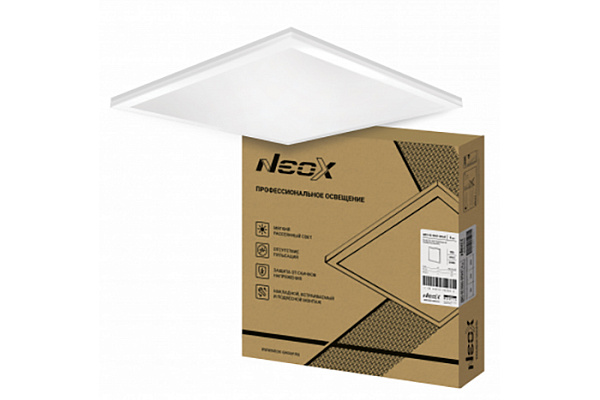 Панель светодиод NEOX ДВО-02 5065 50Вт ОПАЛ 6500К 595х595мм (066)