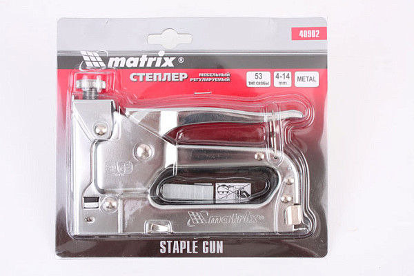 Пистолет скобозабивной MATRIX MASTER метал 40902 (1/40)