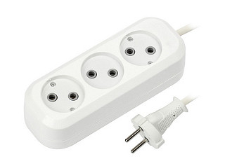 Удлинитель SmartBuy, 3 гн. 5м. 10А/2,2кВт без заземления ПВС 2х1,0 (SBE-10-3-05-N)/40(417)