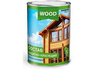 Состав защитно-красящий для древесины быстросохнущий FARBITEX ПРОФИ WOOD Каштан (0,75кг)