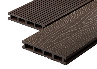 Террасная доска Decking Urban 150х24х3000 0,45м2 венге (Темный Орех)