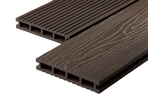 Террасная доска Decking Urban 150х24х3000 0,45м2 венге (Темный Орех)