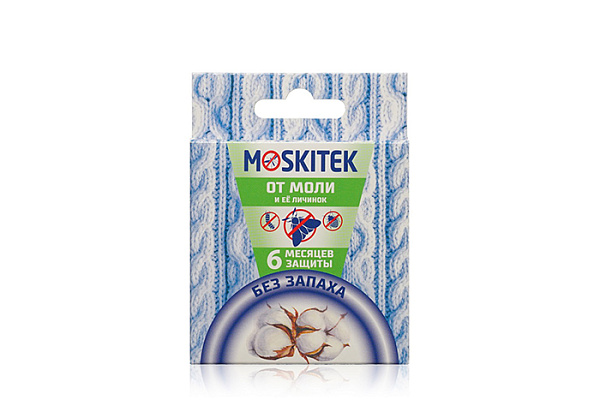 Пластинки Moskitek от моли без запаха део (648)